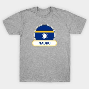 Nauru Country Badge - Nauru Flag T-Shirt